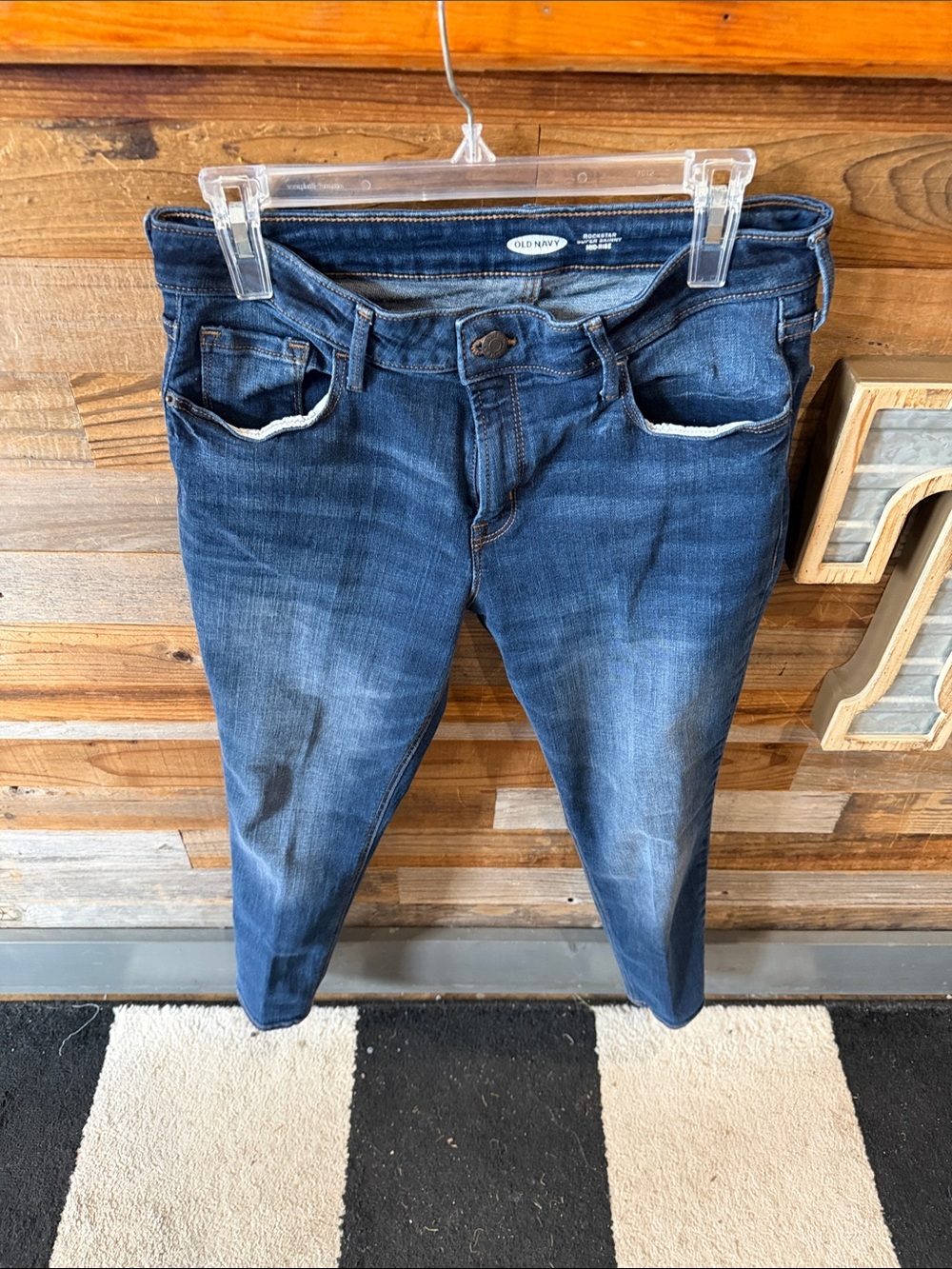 Old Navy Blue Slim Stretch Jeans